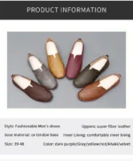 Jumpmore New style casual handmade moccasins Leather loafers Men Driving Shoes Size 39-48 - Image 19