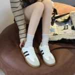 Women's Fashion Tennis Sneakers Flats Lace-up Vulcanized Shoes Autumn Outdoor Trainers Student Board Footwear - Image 31