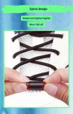 New Swivel Buckle Laces Automatic Shoelaces Without ties Install simple Thick Rope Tennis Sneakers Shoelace Shoe Accessories - Image 24