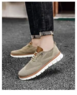 Men's Breathable Sports Shoes Low Cut Casual Slip-On Sneakers Comfortable Lightweight Anti-Slip Mesh Upper Running Shoes - Image 22