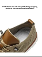Men's Breathable Sports Shoes Low Cut Casual Slip-On Sneakers Comfortable Lightweight Anti-Slip Mesh Upper Running Shoes - Image 9
