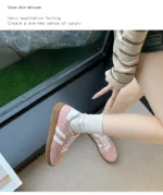 Women Tennis Sneakers Flats Ladies Fashion Mixed Colors Lace-up Vulcanized Shoes Spring Autumn Woman Outdoor Trainers Footwear - Image 17