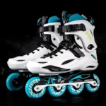 White Black Professional Inline Roller Skates Woman Man Kids Adult Speed Skate Sneakers Outdoor patins 4 rodas Size 30-44 - Image 17
