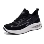 Men's and Women's Soft Sole Sports Fitness Shoes Cushion Breathable Mesh Tennis Sneakers - Image 4