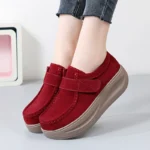 2025 Fashion Women Shoes Platform Shoes Leather Suede Plush Slip on Sneakers Tassel Fringe Loafers Moccasins Women Vintage Shoes - Image 2