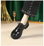 AIYUQI Genuine Leather Loafers Women 2024 Autumn New British Style Shoes Women Lace-up Casual Women Shoes - Image 12
