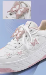 4-Wheels Walking Shoes With Butterfly Patterns Children's Outdoor Sport Roller Skate Sneakers For Teenagers Girls Entertainment - Image 11