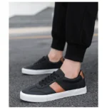 2025 New Men's Two-Tone Skate Sneakers Breathable Low-Top Casual Shoes Trendy  Athletic Footwear for Youth Students Streetwear - Image 20