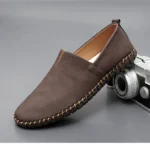 Jumpmore New style casual handmade moccasins Leather loafers Men Driving Shoes Size 39-48 - Image 43