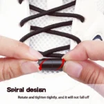 New Swivel Buckle Laces Automatic Shoelaces Without ties Install simple Thick Rope Tennis Sneakers Shoelace Shoe Accessories - Image 5