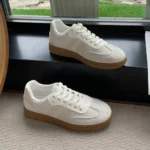 Women's Fashion Tennis Sneakers Flats Lace-up Vulcanized Shoes Autumn Outdoor Trainers Student Board Footwear - Image 39