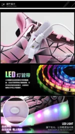 children's flashing roller skates outdoor recreational sports shoes wheel shoes boy girls skate sneakers - Image 18