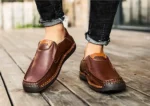 Mens Loafers Breathable Slip on Italian Driving Shoes Chaussure Homme Genuine Leather Men Handmade Casual Shoes - Image 24
