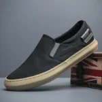 Summer Breathable Canvas Shoes Men Loafers Slip On Sneakers Fashion Casual Men Shoes Lightweight Flats Men Driving ZapatoBD24060 - Image 2