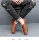 Fashion Casual Shoes Handmade Moccasins Leather Loafers Men Driving Shoes Size 39-48 - Image 37