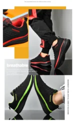 Breathable Mesh Casual Men Shoes Trendy Lightweight Walking Flats Male Tennis Sneakers Outdoor Running Fitness Shoes for Men - Image 15