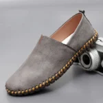 Jumpmore New style casual handmade moccasins Leather loafers Men Driving Shoes Size 39-48 - Image 7
