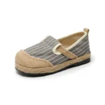 Veowalk Women Striped Linen Cotton Fabric Loafers Comfortable Slip On Sneakers Ladies Casual Flats Shoes Handmade Espadrilles - Image 20