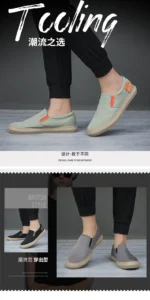 Summer Breathable Canvas Shoes Men Loafers Slip On Sneakers Fashion Casual Men Shoes Lightweight Flats Men Driving ZapatoBD24060 - Image 8