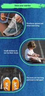 New Swivel Buckle Laces Automatic Shoelaces Without ties Install simple Thick Rope Tennis Sneakers Shoelace Shoe Accessories - Image 20