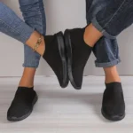 Women's Shoes Lightweight Breathable Mesh Slip-On Sneakers Black White Sport Running for Casual Party Fashion Ladies Shoes - Image 18