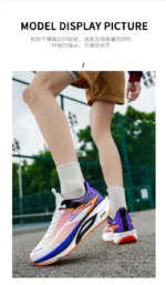 Men Sports Running Shoes Casual Marathon Breathable Lightweight Women's Comfortable Athletic Nonskid Walking Sneakers - Image 15