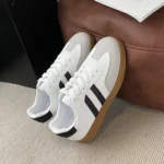 Women's Fashion Tennis Sneakers Flats Lace-up Vulcanized Shoes Autumn Outdoor Trainers Student Board Footwear - Image 42