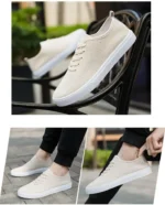 CanvasBreathable Mesh Men Shoes Trendy Lightweight Walking Flats Male Tennis Sneakers Outdoor Running Fitness Shoes - Image 23
