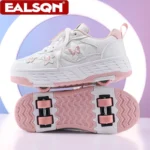 4-Wheels Walking Shoes With Butterfly Patterns Children's Outdoor Sport Roller Skate Sneakers For Teenagers Girls Entertainment - Image 7