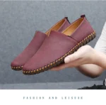 Jumpmore New style casual handmade moccasins Leather loafers Men Driving Shoes Size 39-48 - Image 34