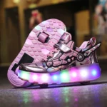 children's flashing roller skates outdoor recreational sports shoes wheel shoes boy girls skate sneakers - Image 9