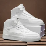 Men's High-Top Casual Versatile Basketball Sneakers White Skate Shoes Fashionable All-Match Sport Footwear - Image 19