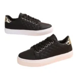Women's casual sneakers Breathable sneakers Lightweight outdoor leather Walking shoes Sports jogging Flats tennis sneakers - Image 6