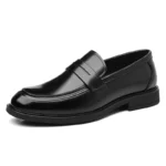 Men's Formal Leather Loafers Italian Style Slip-on  Stylish Elegant Business Shoes Comfortable Lightweight Office Dress Shoes - Image 8