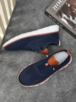 Men's Breathable Sports Shoes Low Cut Casual Slip-On Sneakers Comfortable Lightweight Anti-Slip Mesh Upper Running Shoes - Image 24
