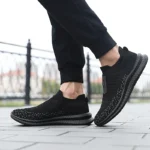 Men's Sneakers Classic Casual Shoes Breathable mesh running sneakers without lacing Lightweight Walking shoes - Image 11