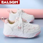 4-Wheels Walking Shoes With Butterfly Patterns Children's Outdoor Sport Roller Skate Sneakers For Teenagers Girls Entertainment - Image 3