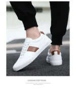 2025 New Men's Two-Tone Skate Sneakers Breathable Low-Top Casual Shoes Trendy  Athletic Footwear for Youth Students Streetwear - Image 16