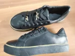 Women's Sneakers 2023 New Fashion Chain Leather Comfortable Round Toe Platform Sneakers Lace-up Walking Women's Vulcanized Shoes - Image 15