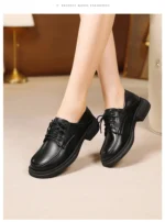 AIYUQI Genuine Leather Loafers Women 2024 Autumn New British Style Shoes Women Lace-up Casual Women Shoes - Image 26