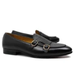 Men's Genuine Leather Loafers Metal Buckle Monk Shoes Casual Business Dress Gentleman Wedding Party Formal Shoes - Image 5