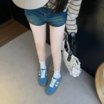 Women's Fashion Tennis Sneakers Flats Lace-up Vulcanized Shoes Autumn Outdoor Trainers Student Board Footwear - Image 46