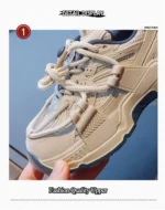 2025 New Spring Children Sneakers Girls Fashion Clunky Sneakers Boys Handsome Mesh Shoes Kids Running Sneakers - Image 12