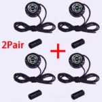 Round Twist-lock shoelaces Black and White Outdoor Sports Shoelaces Unisex Easy-to-use automatic shoelace 1Pair/2Pair - Image 8