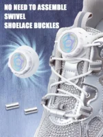 Install Simple Swivel Buckle Laces Automatic Shoelaces Without Ties Unisex Thick Rope Tennis Sneakers Shoelace Shoe Accessories - Image 31