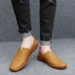 Fashion Casual Shoes Handmade Moccasins Leather Loafers Men Driving Shoes Size 39-48 - Image 4
