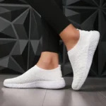 Women's Shoes Lightweight Breathable Mesh Slip-On Sneakers Black White Sport Running for Casual Party Fashion Ladies Shoes - Image 10