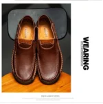 Mens Loafers Breathable Slip on Italian Driving Shoes Chaussure Homme Genuine Leather Men Handmade Casual Shoes - Image 23