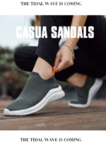 Men's Shoes Soft Sole Slip-On Sneakers Men Running Shoes Lightweight Men's Loafers Walking Male Footwear - Image 21