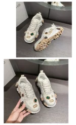 2025 New Women's Luxury Rhinestone Casual Platform Shoes Outdoor Running Sneakers Designer Mesh Women's Sports Shoes - Image 15